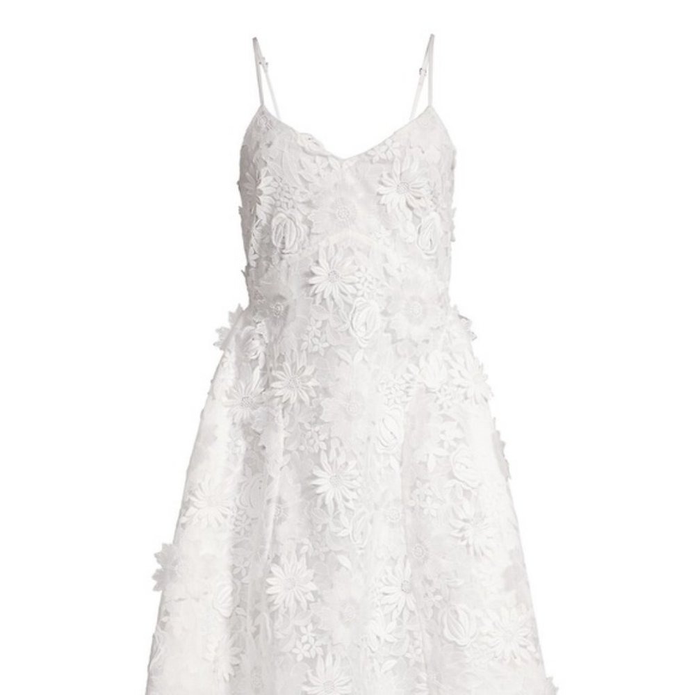 Mestiza NY white bridal floral midi dress